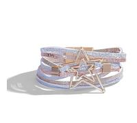 Long tiantian Leather Wrap Bracelets Western Jewelry for Women Stackable Layered Heart Bangle Cuff Bracelets Boho Jewelry Western Outfit for Women Birthday Gifts, Zinc, no gemstone