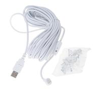 Long Time Use Power Cable for NEST Cams Featuring Four Cores Thickened Wire for Stability 5.2m / 7.6m / 10m Daily Use Indoor Security Cable