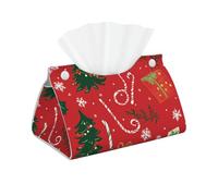 Long Tissue Box Cover Christmas Leather Tissue Box Holder Tissue Box Covers for Bathroom Parlors Office Bedroom