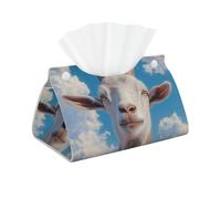 Long Tissue Box Cover Goat Leather Tissue Box Holder Tissue Box Covers for Bathroom Parlors Office Bedroom