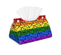 Long Tissue Box Cover - Premium Faux Leather Throw for Coffee Tables