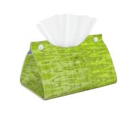 Long Tissue Box Cover, Tissue Box Holder Tissue Dispenser Tissue Holder for Home, Cool Lime Green Abstract Pattern