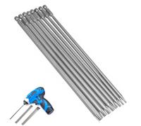 Long Torx Bit Set 8Pcs 200mm/7.9", Magnetic Screwdriver Bits Set, Star Screwdriver Bit 1/4” Hex Shank for Impact,Cross Impact Screwdriver Bits, T8 T10 T15 T20 T25 T27 T30 T40