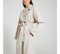 Long Trench Coat with Tie-Waist taupe