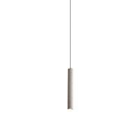 Long Tube Led Chaner Linear Terrazzo Light Industrial Vintage Mini Cylinder Ceiling Light Fixture, 3W 3000K Modern Adjustable Cord Concrete Kitchen Island Lighting,Indoor Adjustab/Black Color/H50Cm