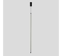 Long Tube Metal Lights, Black Bedside Atmosphere Light, Creative Linear Hanging Lamp, Single -Headed Long Ceiling Suspension Lamps for Background Wall Sofa Corner (3000K) (90Cm)/90Cm