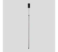 Long Tube Metal Lights, Black Bedside Atmosphere Light, Creative Linear Hanging Lamp, Single -Headed Long Ceiling Suspension Lamps for Background Wall Sofa Corner (3000K) (60Cm)/60Cm