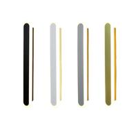 Long Wall Lamp LED Indoor Long Wall Light Line LivingRoom Lighting(B035 Round_40CM_Gold)