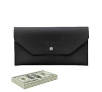 Long Wallet for Men - Bifold Wallet | Slim Faux Leather Wallet with Envelope for Money - Envelope Wallet for Women Going Out Go Daily Shopping, Black/White, Consulte la descripción, See description