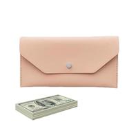 Long Wallet for Men, Slim PU Leather Envelope Wallets Multifunctional Holder | Women Envelope Wallets for Daily Outgoing Dating Shopping, pink, riferimento alla descrizione, Please refer to