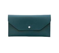 Long Wallet for Men, Slim PU Leather Envelope Wallets Multifunctional Holder | Women Envelope Wallets for Daily Outgoing Dating Shopping, Lake Green, riferimento alla descrizione, Please refer to