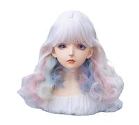 Long Wavy Wig Rainbow Wigs for Women Lolita Long Curly Wig Natural Looking Synthetic Heat Resistant Fiber Wigs for Daily Party Use