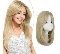 Long Wavy Wigs for Women With Bangs Straight Synthetic fiber Shoulder Length Hair Heat Resistant Charming Full Hair for Daily Use or Party 16 Inch/40 cm(Color:Color 3)