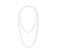 Long White Pearl Necklace Multi-Strand Faux Pearls for Women, Bridal Wedding Vintage Gatsby Jewelry for Party & Elegant Events 150cm/59inch /170cm/67 inch, Long, Acrylic, No Gemstone