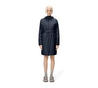 Rains Lohja Long Insulated Curve Jacket | Winter Jacket | Navy | M |