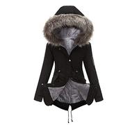 Long Winter Coats for Women Warm Thicken Fleece Lined Coat Faux Fur Parka Jacket Winter Long Outwear with Pockets
