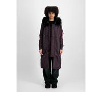 Alpha Industries Long Fishtail Jacket Purple XS Woman