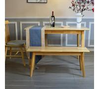 Long Wood Bench, Farmhouse Entryway Bench for Living Dining Room Hallway End of Bed, Rustic Entry Way Benches Seat