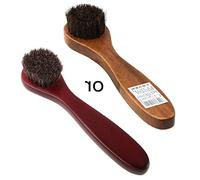 Long Wooden Handle Bristle Horse Hair Shoe Boot Brushes Polish Applicator Dauber Wooden Handle Cleaning Tool
