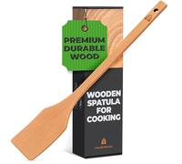 Long Wooden Spoon 17.5", Beech Crawfish Paddle & Flat Stir Cajun Spatula