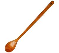 Long Wooden Spoon, 20 Inch Heat-Resistant Wooden Cooking Spoons with Smooth Anti-Scalding Handle, Kitchen Utensils with Hanging Hole for Stirring Wood Spoons for Cooking