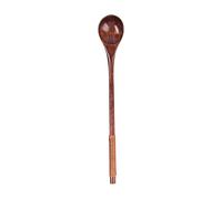 Long Wooden Spoon - Wooden Tasting Spoons | Solid Natural Beechwood Cookware for Stirring Mixing Honey Spoon Chef Tasting Spoons for Stirring Mixer Boiling, Coffee, Tea, Milkshake -