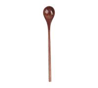 Long Wooden Spoon - Wooden Tasting Spoons | Solid Natural Beechwood Cookware for Stirring Mixing Honey Spoon Chef Tasting Spoons for Stirring Mixer Boiling, Coffee, Tea, Milkshake -