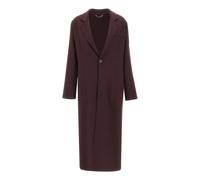 Long Wool-Cashmere Coat - female - Victoria Beckham - Single-Breasted Coats - Brown - 2XS - Coats 2XS