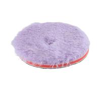 Long Wool Polishing Pad 6.5 Inch, Purple Car Paint Buffer Disc with Hook and Loop for Polisher, Glass, Furniture