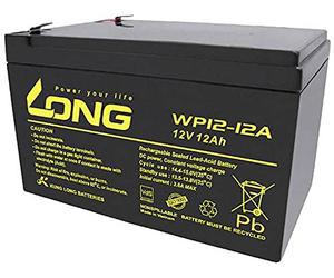 Long WP12-12A/F2 WP12-12A/F2 Batteria al Piombo 12 V 12 Ah Piombo-AGM (L x W x D) 151 x 98 x 98 mm Spina Piatta 6.35 mm