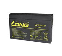 Long WP2-12 AGM Battery 12V 2Ah VRLA 150x90x20mm 4.8mm Blade Terminal
