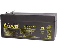 LONG WP3.3-12 WP3.3-12 Lead Battery 12 V 3.3 Ah Lead Fleece (AGM) 134 x 65.5 x 67 mm Flat Connector