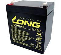 Long WP5-12/F1 WP5-12/F1 Battery al Piombo 12 V 5 Ah Piombo AGM (L x W x D) 90 x 107 x 70 mm Spina Piatta 4.8 mm Bassa