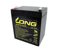Long WP5-12E Lead Battery 12 V 5 Ah Lead Fleece (AGM) (W x H x D) 90 x 107 x 70 mm Flat Connector 6.35