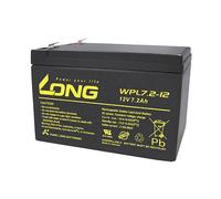 Long WPL7.2-12 AGM Battery 12V 7.2Ah Maintenance-Free Low Self-Dis...