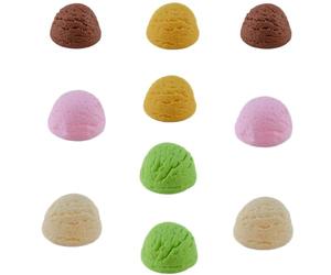 LONG XIN SERIES 10 PCS Simulated Ice Cream Ball Fake Ice Cream Artificial Desserts Model DIY Accessories for Kitchen Home Party Decoration Prop Display