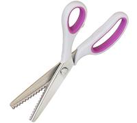 Long Ying Pinking Shears for Fabric Cutting Soft Grip Right and Left Handed Pinking Shears 9.2inch (Serrated 5mm)