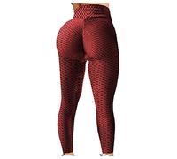 Long Yoga Pants for Women High Waist Leggings Workout Women's Running Pants Athletic Yoga Fitness Sports Pants The Girls Yoga Pants Red