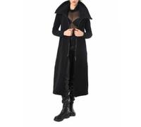 Long Zipped Coat - female - La Haine Inside Us - Coats - Black - XL - Coats XL