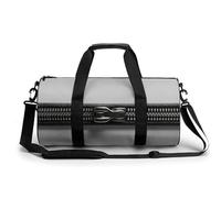 Long Zipper Line Travel Gym Bag for Women Men Cylindrical Duffle Bag Sport Workout Bag with Shoulder Strap