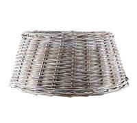 Longacre Woven Wicker Christmas Tree Skirt White Wash