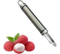 Longans Pears Corer,Stainless Steel Handheld Longan Corer,Portable Vegetable Core Remover,Cherry Core Removal Tool,Fruit Corer And Peeler,Handheld Longan Corer For Lychee,Cherry,Corers and Pitters