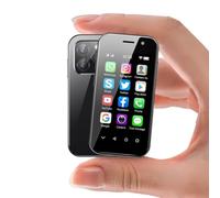 Longben Mini 4G Unlocked Smartphone, 3 Inch, 2GB RAM + 16GB ROM, Android 9.0Dual SIM, Face Recognition, WiFi|BT4.0|OTG|Black