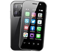Longben Unlock Smartphone, 3.0-inch screen, Android 12, 4G dual SIM card, 1950mah long battery life, 2MPx+5mMP high-definition camera, Bluetooth/WiFi/facial recognition/OTg/SMS (3GB+64GB black)