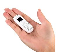 Longben Worlds Smallest Mobile Phone, L8star BM70 Mini Phone, Portable Mini Telephone, Tiny Bluetooth Headset, Wireless Dialer(White)