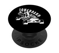 Longboard standing on the Skateboard PopSockets Adhesive PopGrip