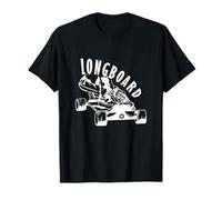 Longboard Standing on The Skateboard T-Shirt