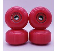 Longboard Wheel Kit 4-Pack 52mm ABEC-9 Included(Red)