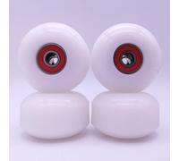 Longboard Wheel Kit 4-Pack 52mm ABEC-9 Included(White)