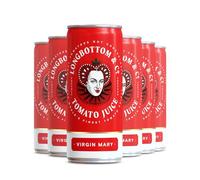 Longbottom & Co. Virgin Mary, 250ml Can x 24, Real Spiced Tomato Juice Never From Concentrate, Bloody Mary Mix, Vegan and Gluten-Free